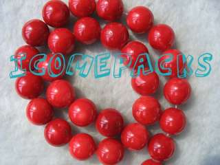 wholesale 15.5 AA 16mm red coral round beads  
