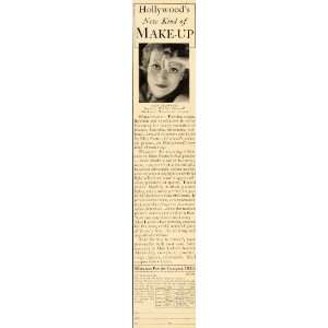  1932 Ad Max Factor Powder Compact Make Up Joan Crawford 