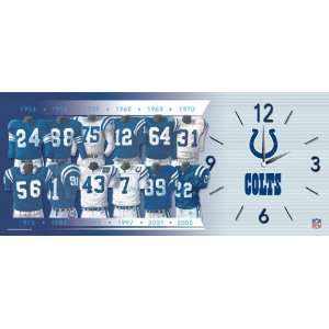  Indianapolis Colts Team History Clock
