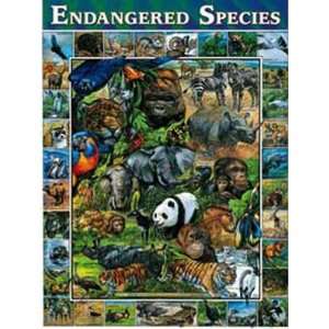  New White Mountain Puzzles Endangered Species 1000 Piece 
