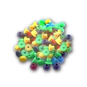  100 x Mixed Colour Tattoo Top Hat Grommets Health 