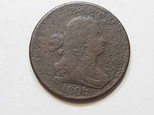 1806 (stems) Half Cent. Rotated reverse 90 degrees. FREE US s/h  