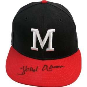  Hank Aaron Atlanta Braves Autographed Hat 