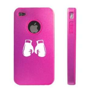  iPhone 4 4S 4G Hot Pink D290 Aluminum & Silicone Case Boxing Gloves