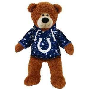 Indianapolis Colts Plush Bear Splatter Pattern