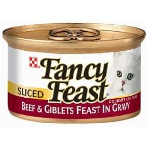  Cat Supplies Fancy Feast Sliced Beef Giblet