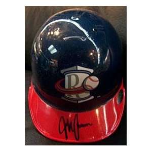  Rome Braves Autographed Baseball Mini Helmet   Autographed MLB 