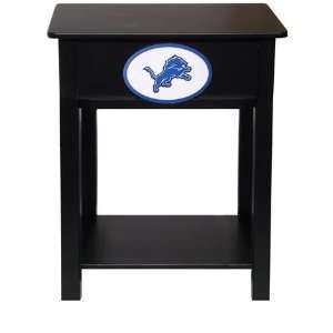  Detroit Lions Black Nightstand Side Table Furniture 