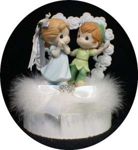 Peter Pan Disney PRECIOUS MOMENTS figures Wedding CAKE TOPPER  
