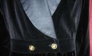 Chanel Black Velvet Tuxedo Evening Suit Long Skirt10 42  