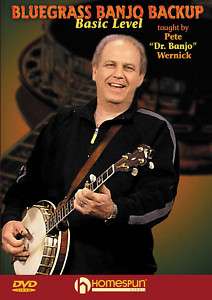 Pete Wernick Bluegrass Banjo Backup Basic Level DVD NEW  