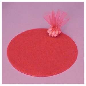  Tulle Circles   Pack/25   8 3/4 diameter   Red   Gift 