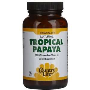   Tropical Papaya Enzyme 25 mg Chewable Wafers