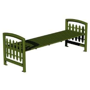  Paris Equipment Victorian Steel Commercial Backless Bench 