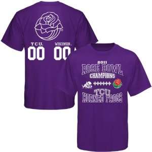  Texas Christian Horned Frogs Purple 2011 Rose Bowl Champions Score 