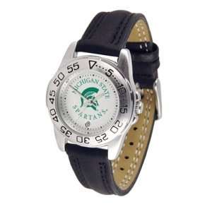  Michigan State Spartans NCAA Sport Ladies Watch (Leather Band 