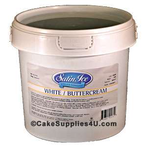 New Satin Ice Rolled Fondant Buttercream Flavored White 10 lbs  