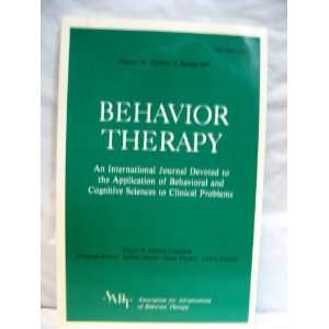  Behavior Therapyvol.2 Number 2 International Journal 