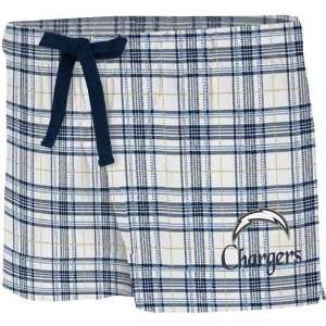   Diego Chargers Womens Monday Night II White Shorts