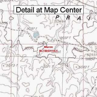  USGS Topographic Quadrangle Map   Macon, Idaho (Folded 