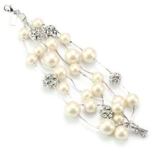  Kate Spade New York Sparks Fly Pearl And Silver Crystal 