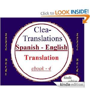 Spanish To English Translation (Spanish Edition) Clea Translations 