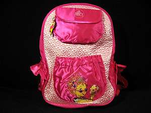 Fancy Nancy School Size Backpack Light Pink Hot Pink  