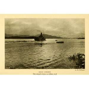  1924 Print Loch Lomond Scotland England Ship Boat 