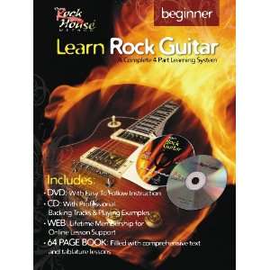   Rock House Learn Rock Guitar Beginner Book/DVD/CD Combo Movies & TV