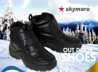 Mens winter warm waterproof working snow boots pu325  
