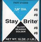 Stay Brite Silver Bearing Solder #8 1/8 Dia 1lb