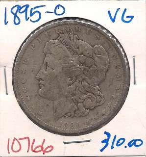 1895 O Morgan Silver Dollar Very Good 10766+  