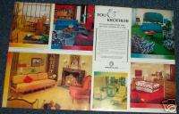 1966 Kroehler furniture living room dining bedroom AD  