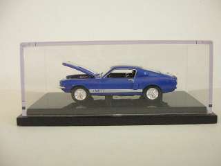 1998 100% Hot Wheels 1967 Shelby GT 500 Mustang in Display Case 164 