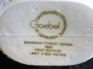 Goebel 1980 Decanter, Bavarian Forest Series, 1st Ed LE  