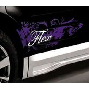    Flex Sport Stripes, Purple with Gray Background Automotive