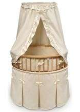 Natural Elite Oval Bassinet with Waffle Bedding  