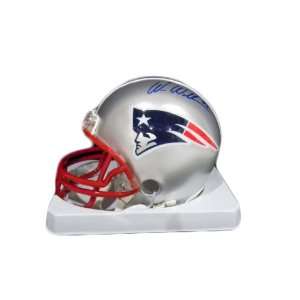 Wes Welker Autographed New England Patriots Mini Helmet