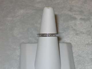 925 Sterling Silver CZ Princess Cut Eternity Ring  