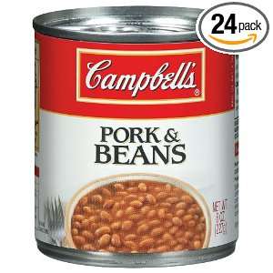 Campbells Pork and Beans, 8 Ounce (Pack of 24)  Grocery 