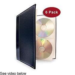 Large CD/ DVD Storage Binder System (Pack of 6)  