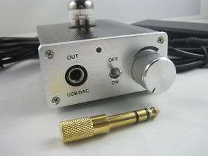 Tube 12AU7 USB DAC Headphone amplifier pre amp PCM2702  