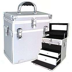 Seya Silver Two in one Cosmetic Case with Drawers  