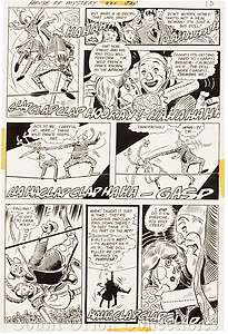   OF MYSTERY #221 Page 10 ORIGINAL ARTWORK by FRANK THORNE 1974  