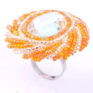 Silver Plated Multi Line Ring Adjustable New Fashion  