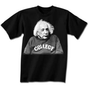 ALBERT EINSTEIN College T Shirt **NEW  