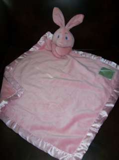 Boutique Pickles pink baby girl plush bunny rabbit velour security 