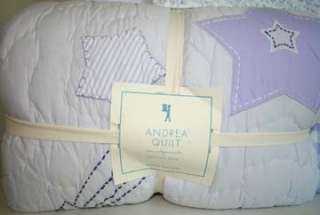 Pottery Barn Andrea Twin Duvet sheet Quilt lavender 8pc  