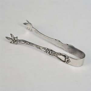    Floral by Wallace, Silverplate Sugar Tongs