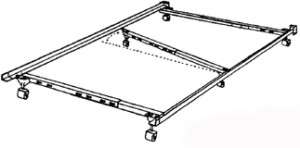 QUEEN SIZE I 50 METAL BED FRAME   